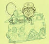 Short Bus caricature by Lemorris Harris...